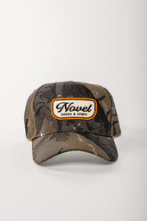 CAMO SNAPBACK - DEEP GREEN/WHITE FLECK