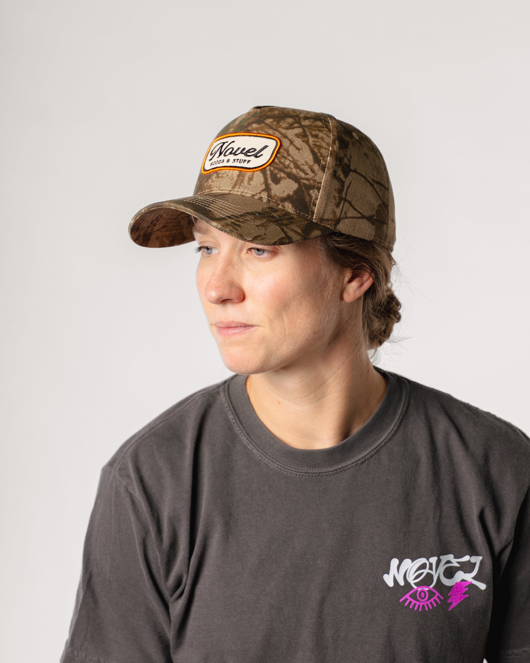 CAMO SNAPBACK - TAN/BROWN