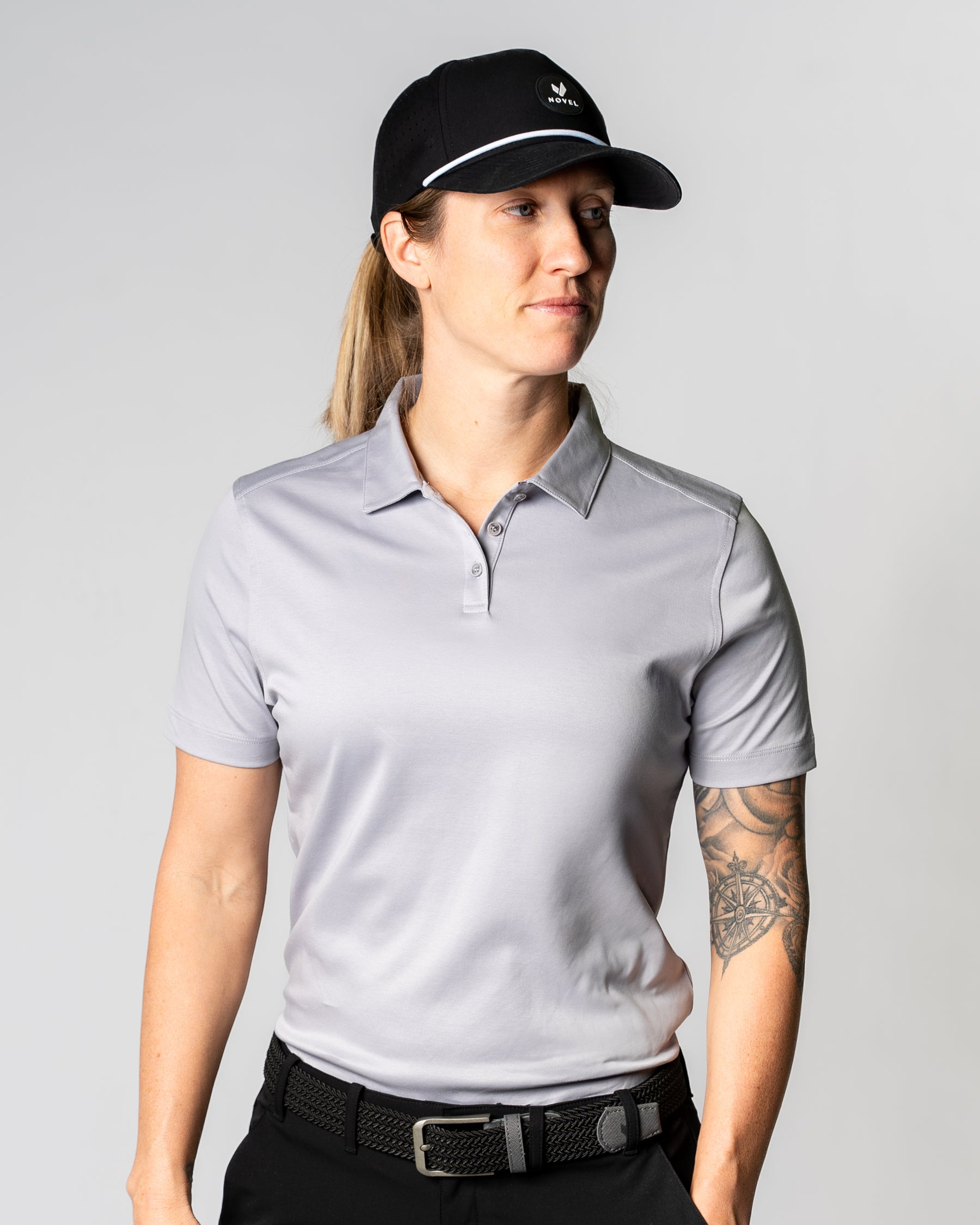 Hybrid Classic Polo - Light Grey