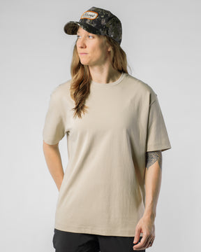 Drop Shoulder Tee - TAN