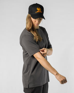 Drop Shoulder Tee - CHARCOAL