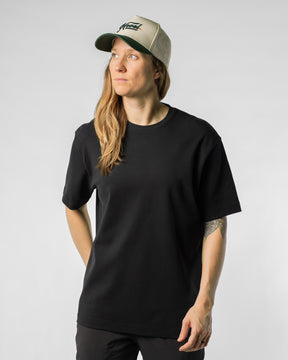 Drop Shoulder Tee - BLACK