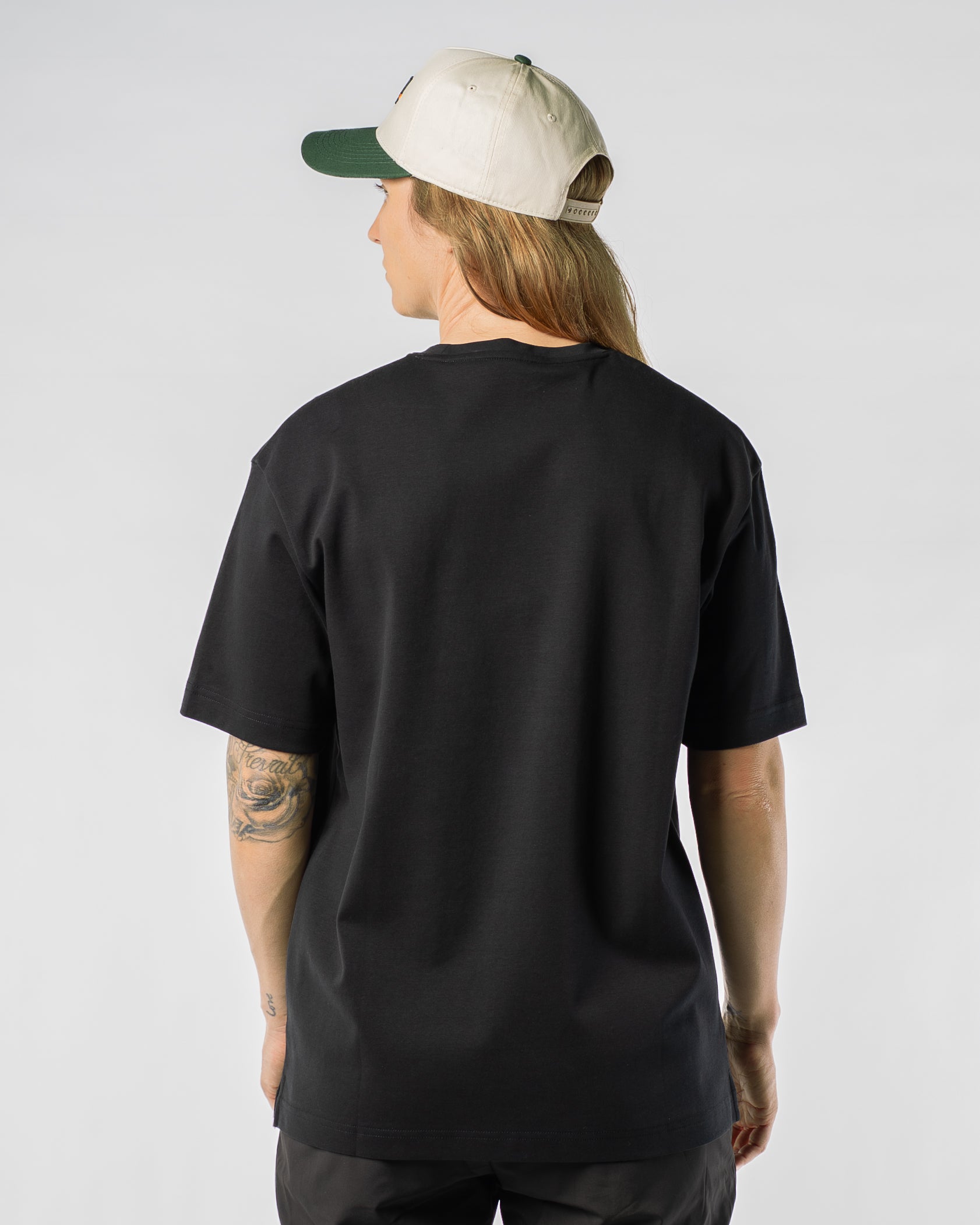 Drop Shoulder Tee - BLACK