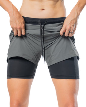 EVO Shorts V3 - SHADOW GRAY w/ Black Compression