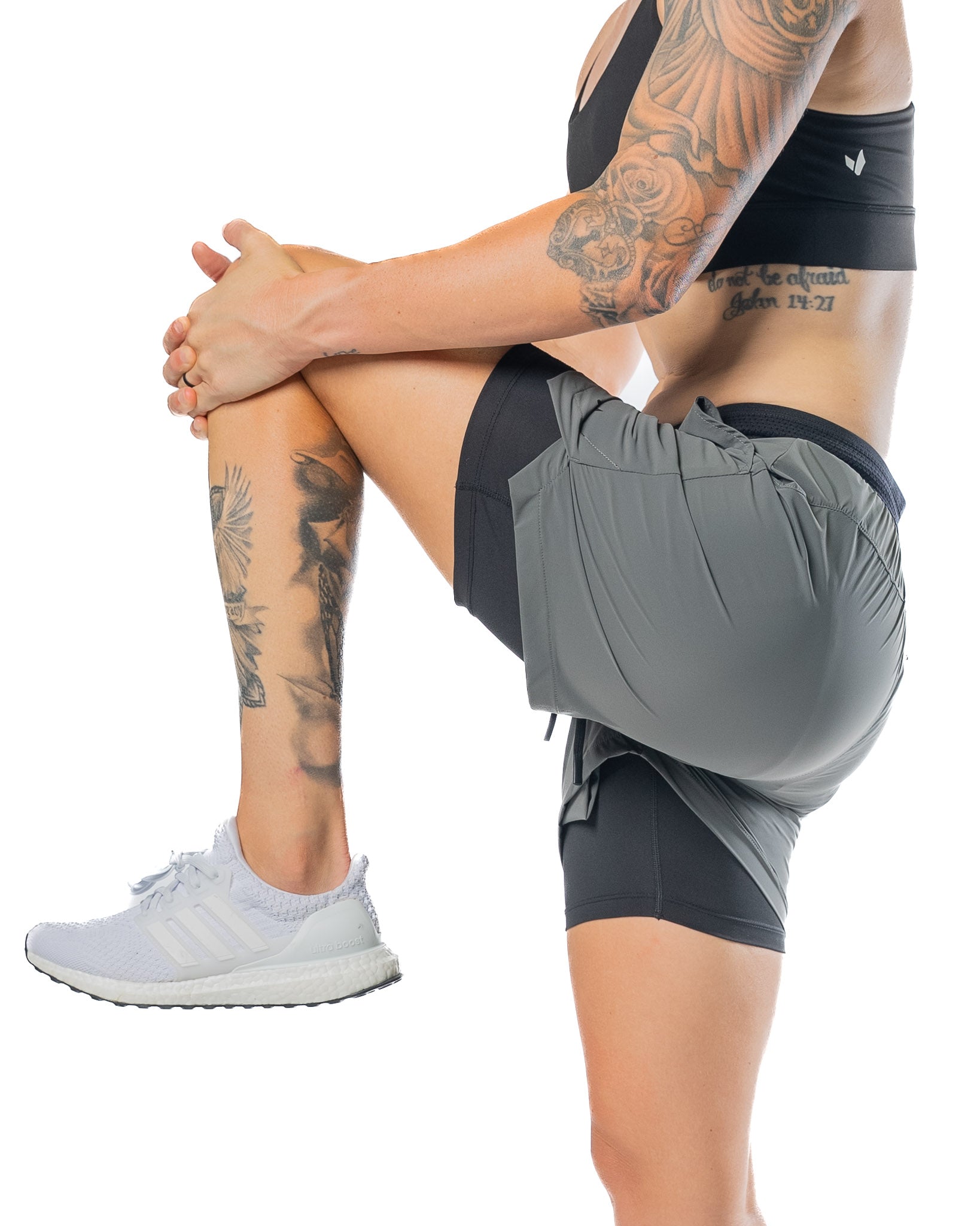 EVO Shorts V3 - SHADOW GRAY w/ Black Compression