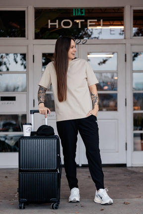 Drop Shoulder Tee - SANDSTONE