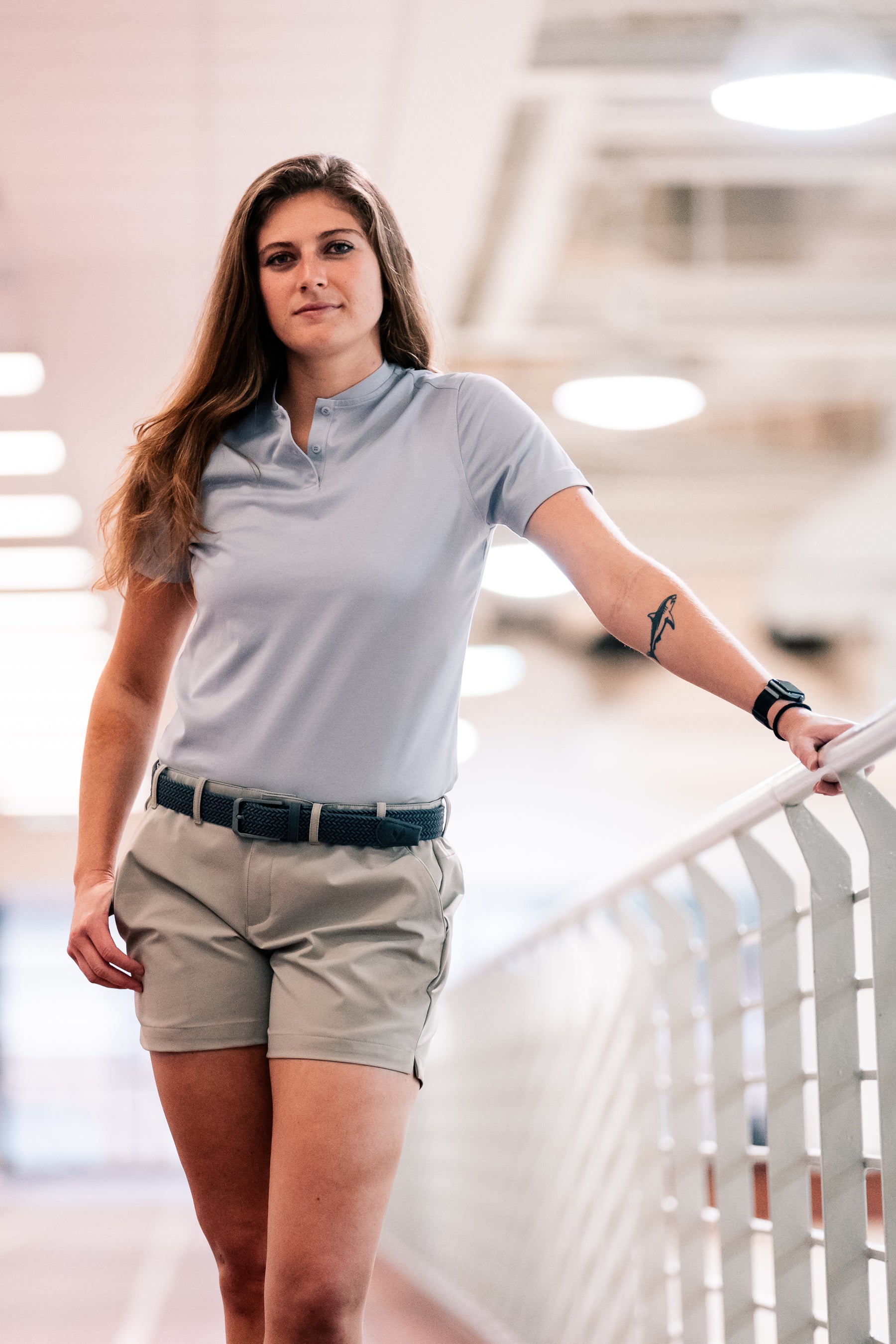 HYBRID BLADE POLO - Light Grey