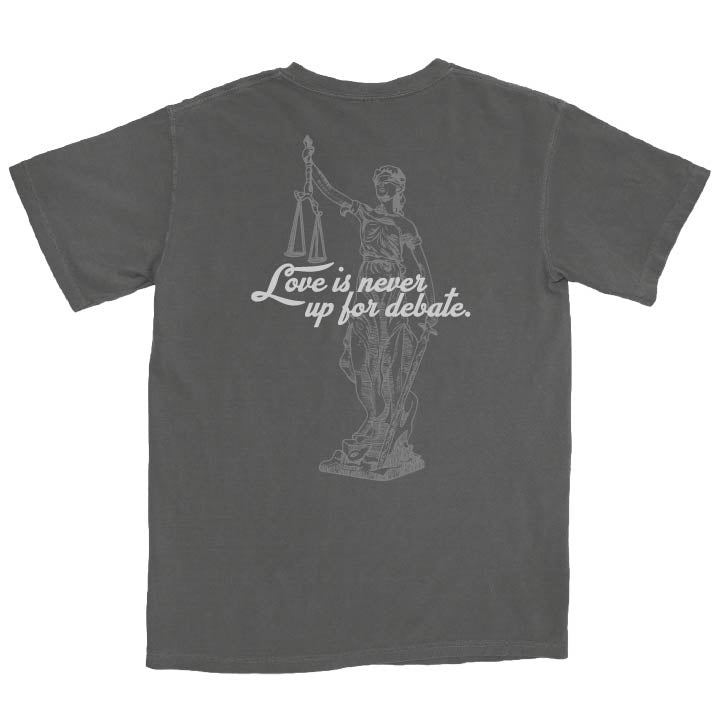 NO DEBATE TEE - PEPPER (PREORDER)