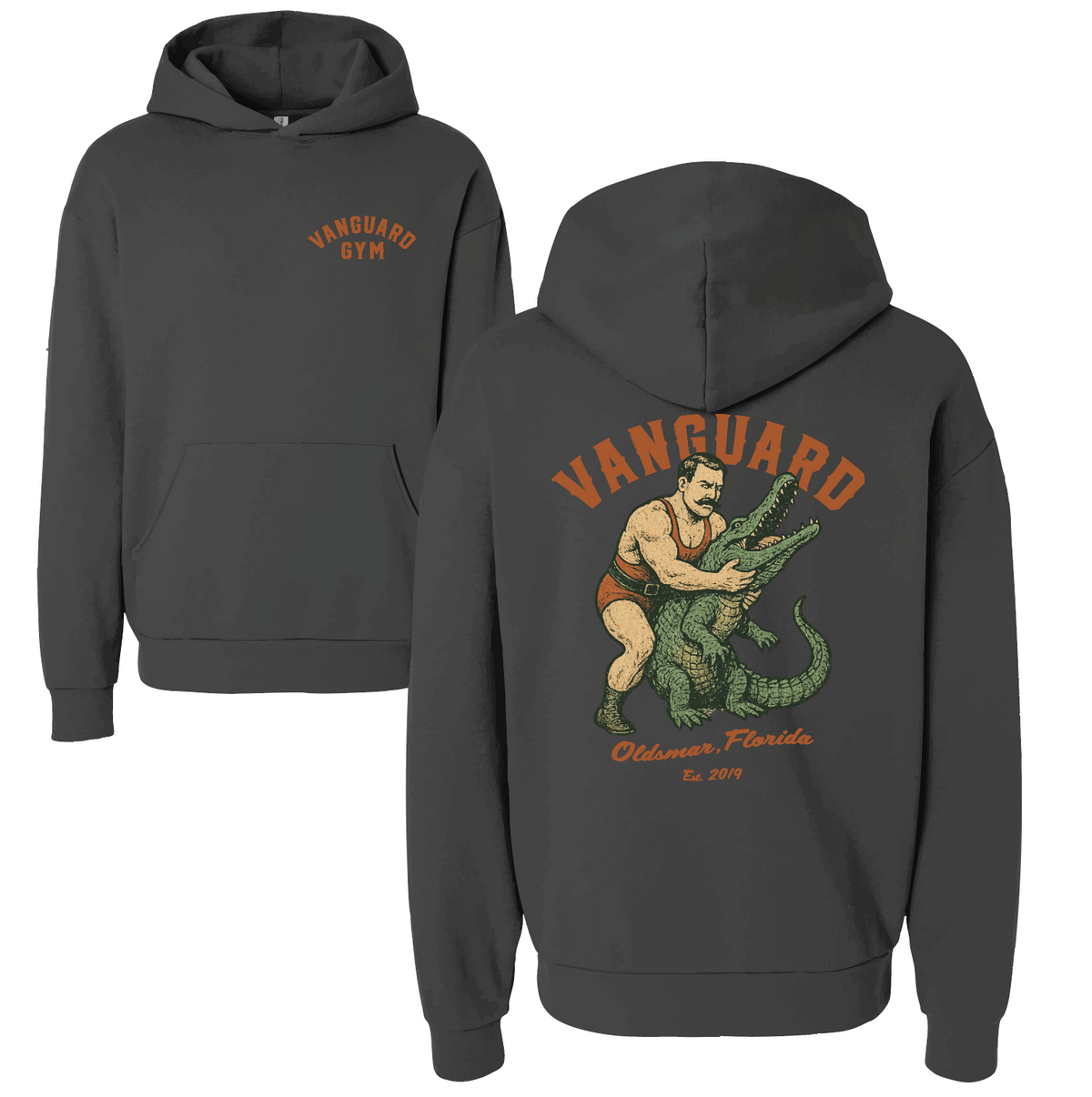 VG Alligator Wrangler HOODIE - Faded Black